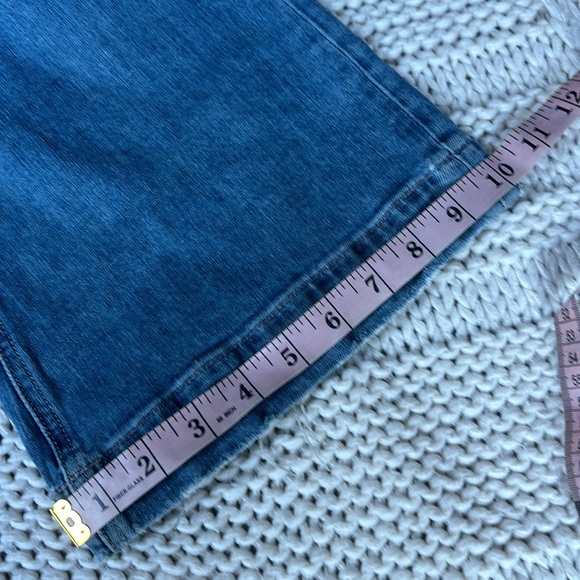 PAIGE Wide Leg DISTRESSED Button Fly High Rise Jeans - Picture 7 of 16